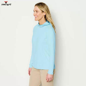 Sweats à capuche de pêche pour femmes respirants à séchage rapide et à manches longues personnalisables à conception par sublimation à vendre - Product Image 2