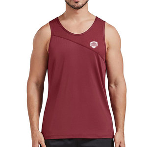 Camiseta sin Mangas para Hombre, Tejida, Transpirable, de Alta Calidad, para Entrenamiento y Uso Diario, de Secado Rápido, Superventas - Product Image 1