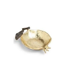 Plat à feuilles en aluminium de la plus haute qualité nouvelle conception assiette de service de bonbons de couleur or du fabricant en Inde - Product Image 2