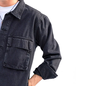 2024 nouvelle mode hommes Denim vestes de haute qualité bouton unique plaine jean Style d'hiver avec motif de rue haute - Product Image 6