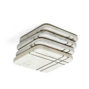 Posavasos de Mármol Blanco Hechos a Mano, Forma Cuadrada, para Hoteles, Bares y Uso Doméstico, Precio de Mayoreo de Fabricante Indio - Product Image 3