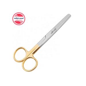 Lames droites médicales ciseaux d'opération émoussés/émoussés ciseaux de coupe en acier inoxydable Instruments chirurgicaux de base - Product Image 1