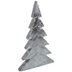 Arbre de Noël antique doré festif avec base en bois pour la fête à la maison, cadeau de Noël - Product Image 3