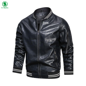 Chaqueta de Invierno para Hombre XS, Estilo Urbano, Cuero Genuino y Lona, Ecológica, Transpirable, Cortavientos, Ligera, Frente - Product Image 5