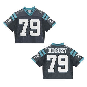 Camiseta de fútbol americano de malla de impresión sublimada personalizada, camiseta de fútbol americano de malla de tarifa razonable al por mayor - Product Image 5