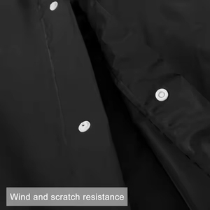 Men's Women's Waterproof Canvas <b>Denim</b> <b>Jacket</b> High Street Style Winter Pockets <b>Lightweight</b> Durable Hooded Stand Letter Front - Product Image 6