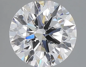 อัญมณีทรงหลวมเพชรสีขาวทรงกลมที่ละเอียดอ่อนของพรีเมี่ยม2เม็ดสำหรับการส่งออก - Product Image 1