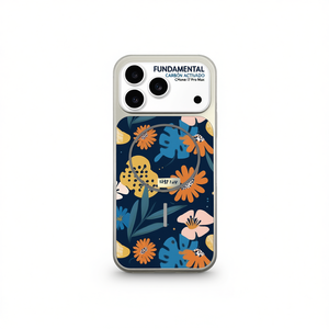 Funda Magnética Anti-Caídas con Diseño Floral, TPU+PC, Sublimable, con Anillo Magnético para 17 Pro Max - Product Image 1
