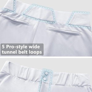 Pantalones de Béisbol Deportivos Unisex para Adultos, Estilo 2026, Rectos, Transpirables, de Secado Rápido, con Estampado Digital y Logotipo Personalizado, Venta al Por Mayor - Product Image 5