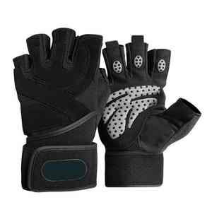 Guantes de fitness para gimnasio antideslizantes de alta calidad, guantes de levantamiento de pesas de cuero para uso de Entrenamiento Personalizados, servicio OEM, guantes de fitness para gimnasio - Product Image 6