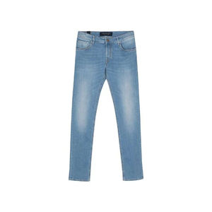 กางเกงยีนส์เอวสูงสำหรับผู้ชายกางเกงยีนส์แฟชั่นแบบกำหนดเองสำหรับผู้ชายสินค้าส่งออกใหม่ทันสมัยคุณภาพ100% ทรงหลวมมีลายพิมพ์ - Product Image 2