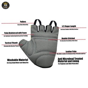 Fabricant pakistanais Design Unique Taux de gros Gants de gymnastique d'haltérophilie Gants de gymnastique légers respirants de couleur personnalisée - Product Image 2