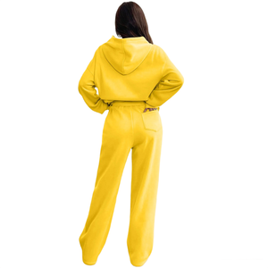 Últimos Conjuntos Deportivos de Invierno Personalizados para Mujer, de Forro Polar, Manga Larga, Estilo Holgado con Hombros Caídos, Ropa Deportiva y Urbana - Product Image 5