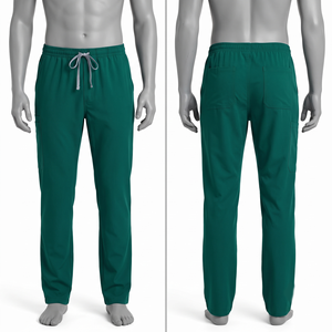 Pantalón de Trabajo para Hombre, 220 GSM, 72% Poliéster, 21% Rayón, 7% Elastano, Tela Elástica, Color Mostaza, Bolsillo Utilitario, Ribete Reflectante, Logotipo Personalizado - Product Image 4