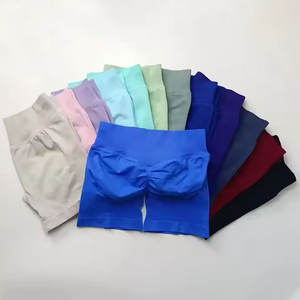 Pantalones cortos de yoga para mujer con logotipo personalizado, transpirables, respetuosos con el medio ambiente, poliéster, ropa deportiva, venta en línea - Product Image 5