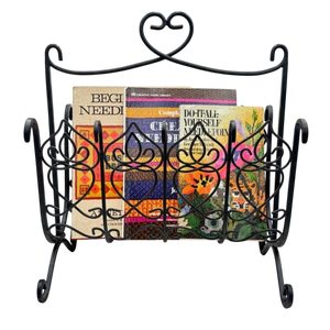 Porte-revues autoportant en forme de sac à main en métal noir, vente chaude 2025, gain de place - Product Image 4