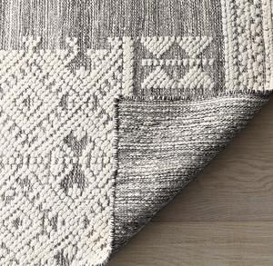 Handmade Modern Moroccan Style Pure Wool Cushioned Low Pile <b>Rug</b> Geometric Abstract Tufted Area <b>Rugs</b> Sets for Office - Product Image 2