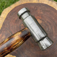Marteau en acier Damas de qualité supérieure, outil artisanal fait à la main pour la menuiserie, la fabrication de couteaux et les projets créatifs