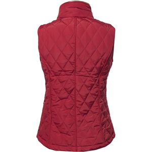 Latest Design Puffer Vest Warm Long Zipper Custom Outerwear Sleeveless <b>Quilted</b> Padded Coat Women Equestrian Gilets Puffer Vests - Product Image 3