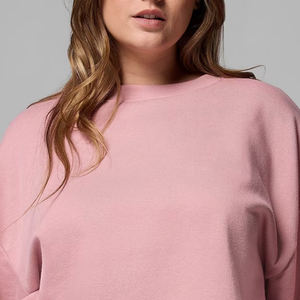 Sweat-shirt pour femmes avec logo personnalisé, prix avantageux pour les commandes en gros, design à col rond, manches longues, service OEM, design 2026 - Product Image 2