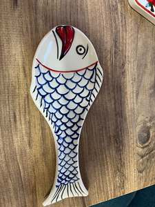 REPOSACUCHILLOS DE CERÁMICA PINTADO A MANO Modelo DAFNI 15 Solo lavar a mano No apto para lavavajillas Hecho en Estambul - Product Image 4