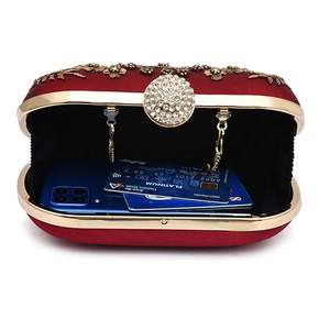 Bolso de Mano Bordado de Diseño SHAAD HANDICRAFTS, Estilo Floral, Hecho a Mano con Alta Calidad, Diseño Tradicional para Fiestas y Bodas - Product Image 3