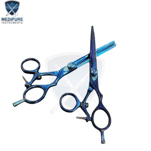 Ensemble de ciseaux de coiffure pour salon de coiffure, ciseaux professionnels, outils d'éclaircissage, construction en acier inoxydable - Product Image 4