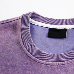 OEM Logo de broderie imprimé personnalisé hommes couleur unie à capuche sweats de sport décontracté Couple pullover sweats en relief - Product Image 5