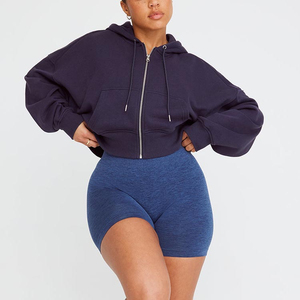 Sweat à capuche zippé pour femme, hiver, 100% coton polaire, anti-boulochage, impression de logo personnalisée, sweat à capuche confortable pour un usage décontracté en plein air - Product Image 1