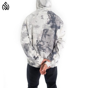 Sweat à capuche à la mode de style urbain délavé à l'acide décontracté 100% coton saison d'hiver capuche réglable et design décontracté - Product Image 3