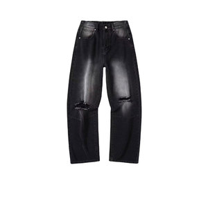 Pantalones góticos unisex de color sólido con logotipo personalizado al por mayor 2024 pantalones holgados con hebilla transpirable pantalones cargo de algodón para hombre - Product Image 1