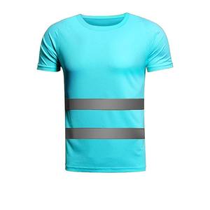 Camiseta de Trabajo de Seguridad Reflectante de Poliéster con Visibilidad, 100% Algodón, Logotipo Personalizado Impreso, Patrón Sólido, Manga Larga y Corta - Product Image 4