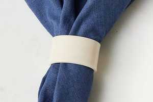 Rond de serviette en résine pour restaurants hôtel et maison mariage salle à manger - Product Image 3