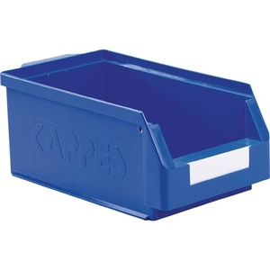 Blue 350x200x150mm Plastic Storage Bin with PE Material - Product Image 1