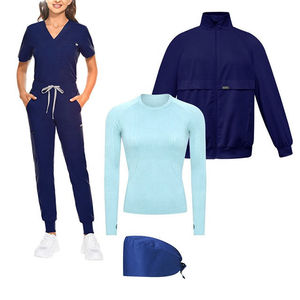 Nouvel arrivage Uniforme de médecin infirmier de haute qualité parfait pour les hommes Ensembles de gommage bon marché en gros Spandex/Polyester - Product Image 2