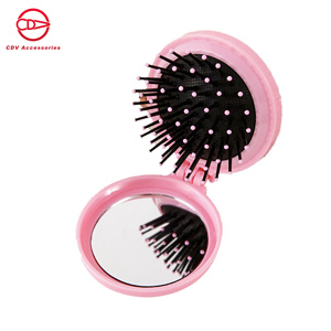 Korea Macarons Portable Carry <strong>Comb</strong> Solid Color Gasbag Air Cushion Makeup <strong>Mirror</strong> for Massage Tools - Product Image 2