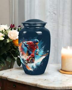 Urna Funeraria de Aluminio con Acabado Brillante de Marca Privada para Mantener el Brillo Duradero con un Elegante Diseño Conmemorativo - Product Image 3