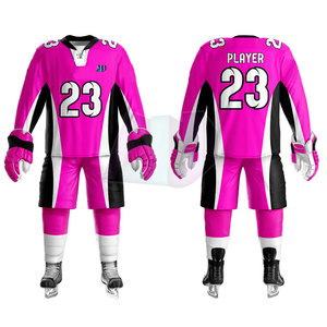 Conjuntos de Uniformes de Hockey sobre Hielo de Diseño Premium, Unisex, Duraderos, Cómodos, 100% Poliéster, Transpirables, que Absorben la Humedad, Personalizables - Product Image 1