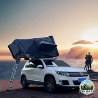 Tente de toit Great Dane entièrement automatique pour l'été, glamping, coque rigide, pour pick-up et SUV, installation rapide, étanche, pour les voyages en plein air