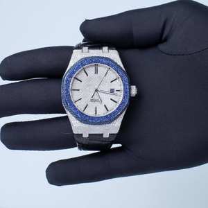 Montre de qualité professionnelle avec mouvement mécanique, résistante à l'eau, design élégant avec aiguilles, boîtier en acier inoxydable, exportation mondiale - Product Image 1