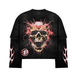 Suéter de Cuello Redondo Personalizado Nuevo de Alta Calidad, Sudaderas Bordadas, Camiseta de Punto Grueso, Prenda Superior Informal Unisex - Product Image 5