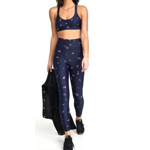 Leggings de compression taille haute respirants et antibactériens pour femmes, style hip-hop, pour l'entraînement et la course à pied - Product Image 4