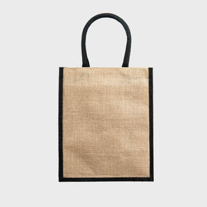 Eco-Friendly 6-Bottle Printed Jute Wine <b>Bag</b> Removable Dividers Burlap Canvas Fabric Plain Screen Medium Rope for Daily Use <b>Gift</b> - Product Image 2