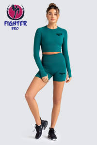 เซตเสื้อยืดและกางเกงขาสั้นสำหรับผู้หญิงเสื้อยืดสองชิ้นสำหรับเล่นกีฬาฤดูร้อน - Product Image 5