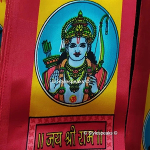 Divine shree RAM Ji ผ้าพันคอผ้าไหมพิมพ์ลาย dupatta <span class=keywords><strong>hindu</strong></span> ศาสนา pandit dupatta Jai Shri RAM parna gamcha ผ้าพันคอ