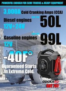 Motorino di avviamento per autocarro pesante, CAT797 30000A batteria 12V/24V,-40F Start batteria Booster Pack - Product Image 3