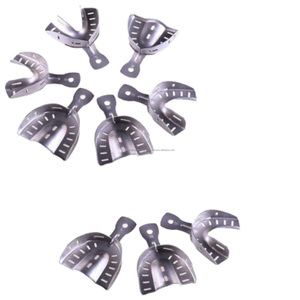 WORLD PRECISION SURGICAL Bandeja de Impresión Dental de Acero Inoxidable Perforada Manual Reutilizable Instrumento Dental Clase I CE - Product Image 1