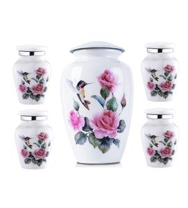 Urne funéraire pour adulte Hummingbird avec lot de 4 urnes commémoratives et coffret haut de gamme - Petite urne commémorative Cardinal pour cendres - Product Image 1