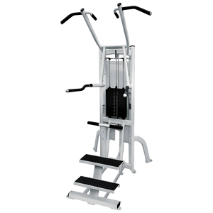Station d'entraînement portable autoportante pour dips et tractions, idéale pour le renforcement du haut du corps à domicile ou en studio de fitness - Product Image 1