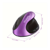 Manufacturer's Third Generation Vertical Wireless Mouse Ergonomic Gaming Mouse Optical Tracking LED Backlit Wireless Charging